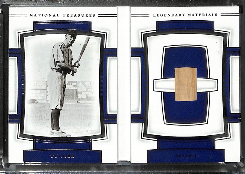 2020 National Treasures Baseball Ty Cobb Legendary Materials Bat Relic #d 16/25