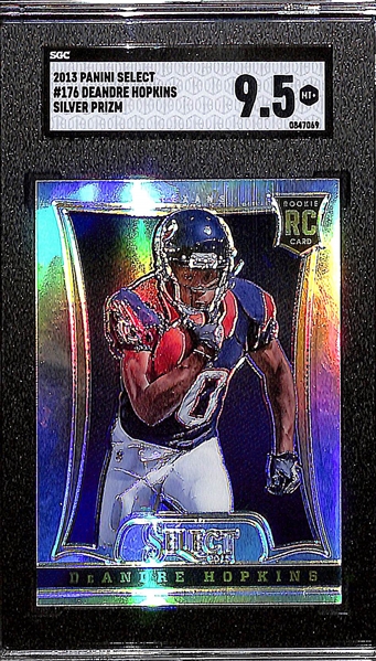 2013 Panini Select #176 Deandre Hopkins Rookie Silver Prizm Graded SGC 9.5