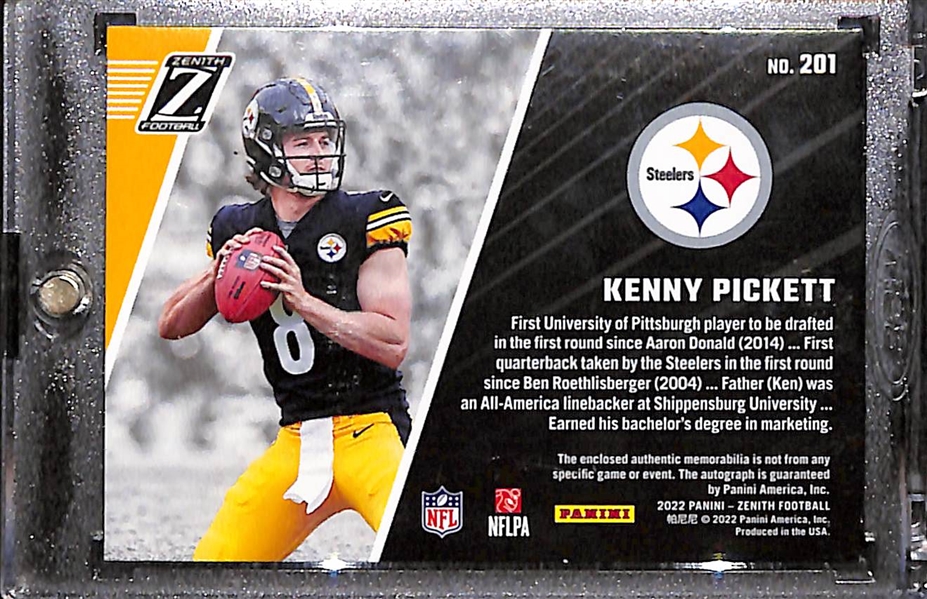 2022 Zenith Kenny Pickett Rookie Patch Autograph #d /299