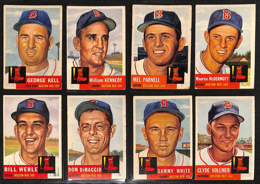 Lot of (200+) 1953 Topps Baseball Cards w. Roy Campanella & Whitey Ford