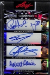 2023 Leaf Vibrance Patrick Ewing/Shaquille ONeal/Alonzo Mourning/Robert Parish Signatures 4 Autograph (#/10)