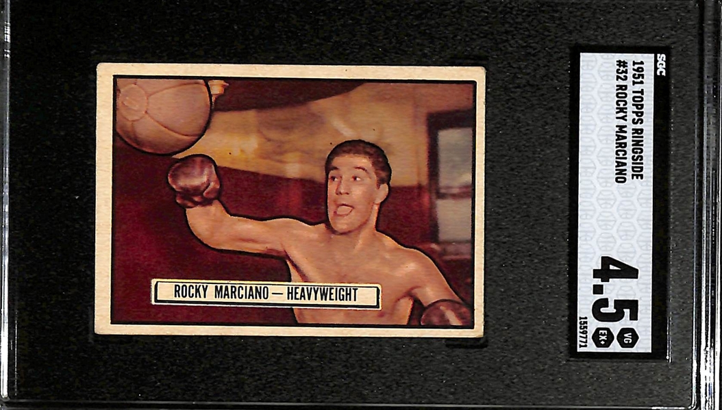 1951 Topps Ringside # 32 Rocky Marciano Graded SGC 4.5