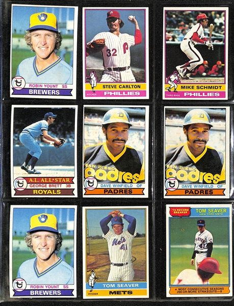 Lot of 88 Sports Cards w. Rookie (2 Ozzie Smith, Ron Guidry , Dennis Eckersley) & Stars (Nolan Ryan, Pete Rose, Tom Brady)