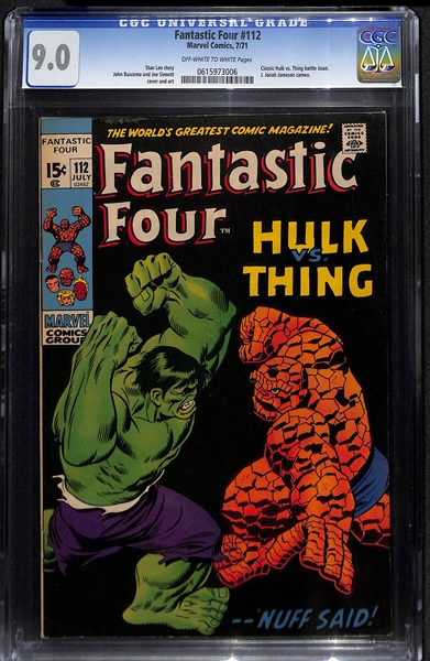 Fantastic Four #112 (7/71) Graded CGC 9.0