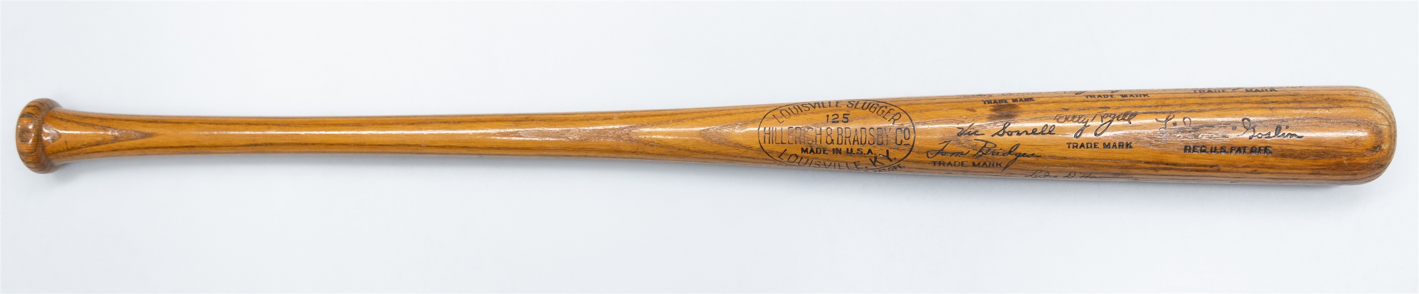 1935 Detroit Tigers World Series Presentation Bat 