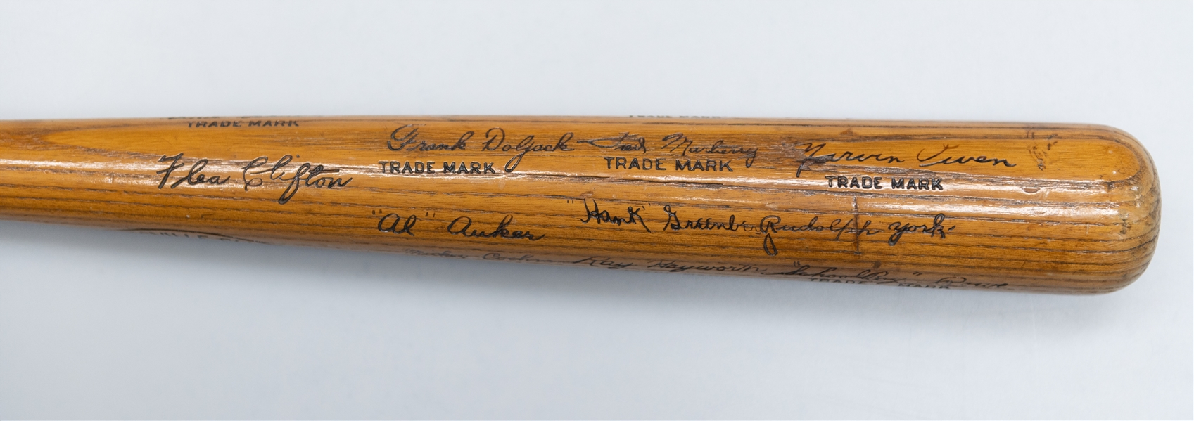 1935 Detroit Tigers World Series Presentation Bat 