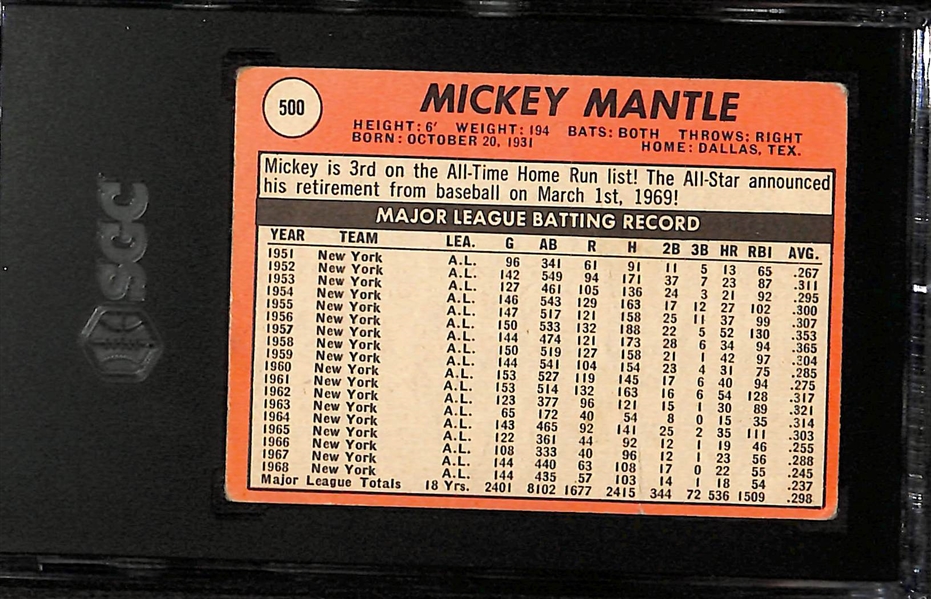 1969 Topps Mickey Mantle #500 Graded SGC 2