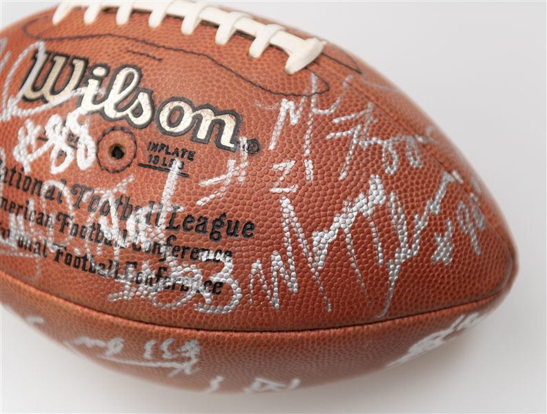 Miami Dolphins Team Signed Wilson NFL Football w. Dan Marino, Don Shula and Many Others (JSA Auction Letter)  