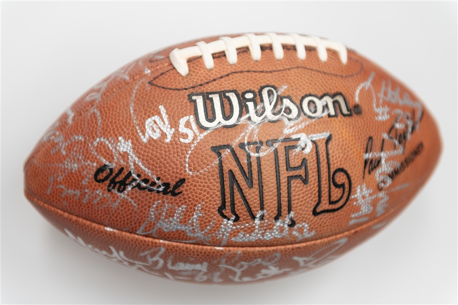 Miami Dolphins Team Signed Wilson NFL Football w. Dan Marino, Don Shula and Many Others (JSA Auction Letter)  