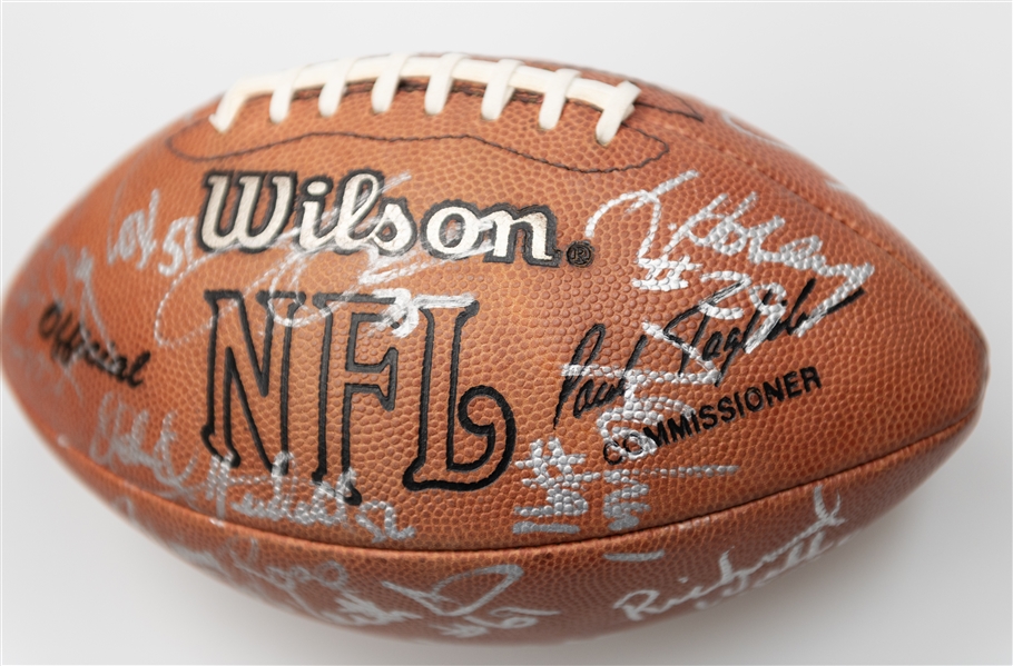 Miami Dolphins Team Signed Wilson NFL Football w. Dan Marino, Don Shula and Many Others (JSA Auction Letter)  