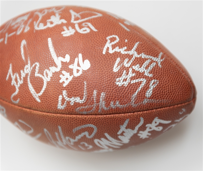 Miami Dolphins Team Signed Wilson NFL Football w. Dan Marino, Don Shula and Many Others (JSA Auction Letter)  