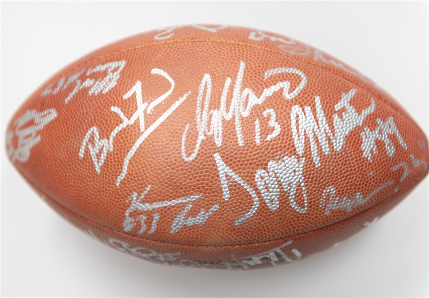 Miami Dolphins Team Signed Wilson NFL Football w. Dan Marino, Don Shula and Many Others (JSA Auction Letter)  