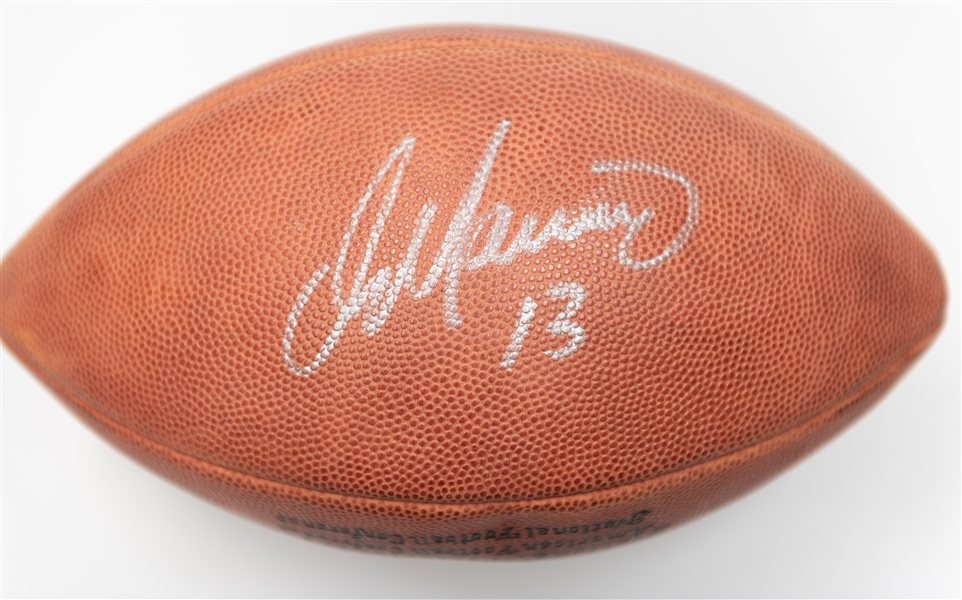 Dan Marino and Bernie Kosar Dual Autographed Official Wilson NFL Football (JSA Auction Letter)