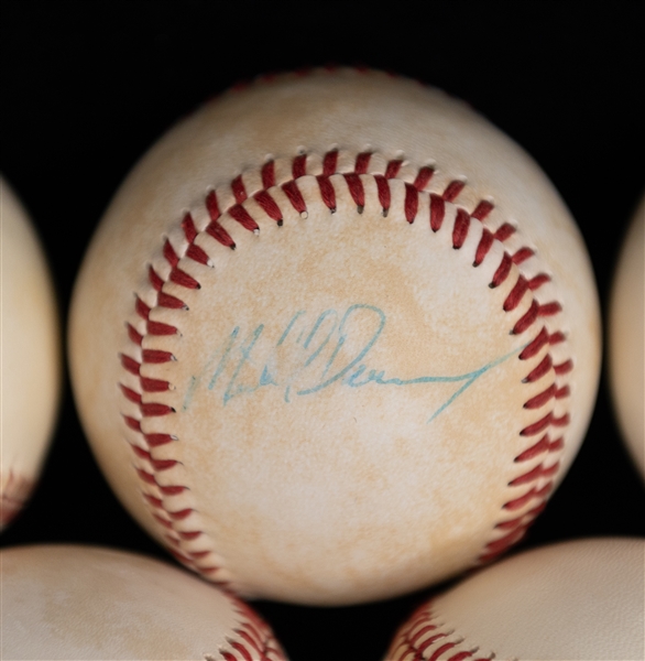 Lot of (5) Autographed Baseballs w. Nolan Ryan, Mike Schmidt, Whitey Ford, Bob Feller, More (JSA Auction Letter)