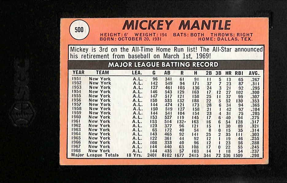 1969 Topps Mickey Mantle #500 Graded SGC 4