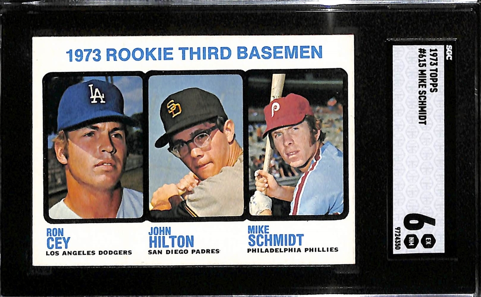 1973 Topps Mike Schmidt #615 Rookie Card Graded SGC 6