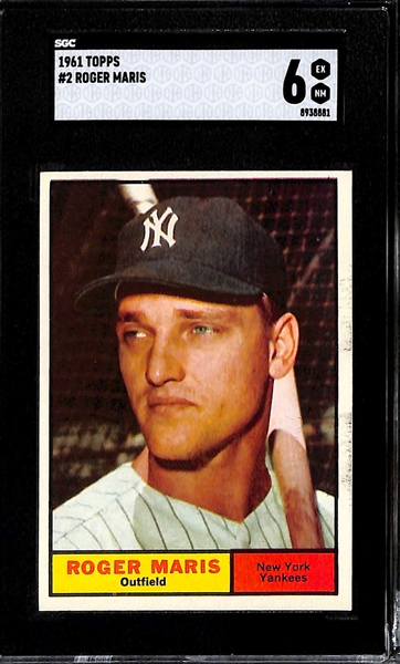 1961 Topps Roger Maris #2 Graded SGC 6 