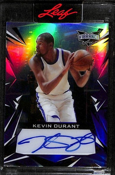 2023 Leaf Vibrance Kevin Durant Autograph Card (#/25)