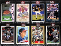 Lot of (8) 2023 Archives Signature Series Buyback Autographs inc. (2009 Topps Heritage) Jim Thome (#/22), (2021 Allen and Ginter) Jose Canseco (#/24), (2009 Topps) Scott Rolen (#/40),+
