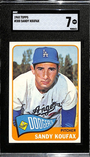 1965 Topps Sandy Koufax Graded SGC 7