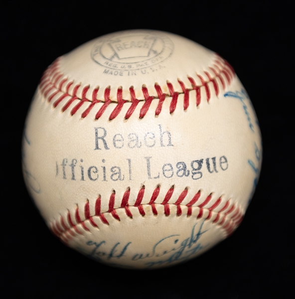 1949 Philadelphia Athletics Team Signed Baseball - 19 Total Signatures - w. Nellie Fox - Full JSA Letter of Authenticity