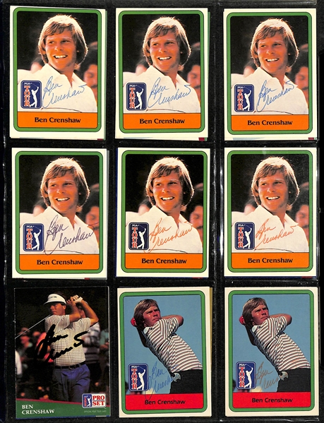 Lot of Over (390) Signed PGA Tour Golf Cards w/ (4) John Daly, (9) Fred Couples, (10) Hale Irwin, (12) Tom Kite, + (JSA Auction Letter)