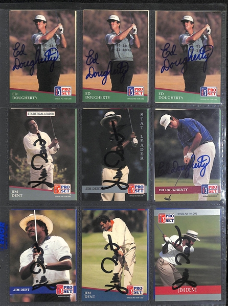 Lot of Over (390) Signed PGA Tour Golf Cards w/ (4) John Daly, (9) Fred Couples, (10) Hale Irwin, (12) Tom Kite, + (JSA Auction Letter)