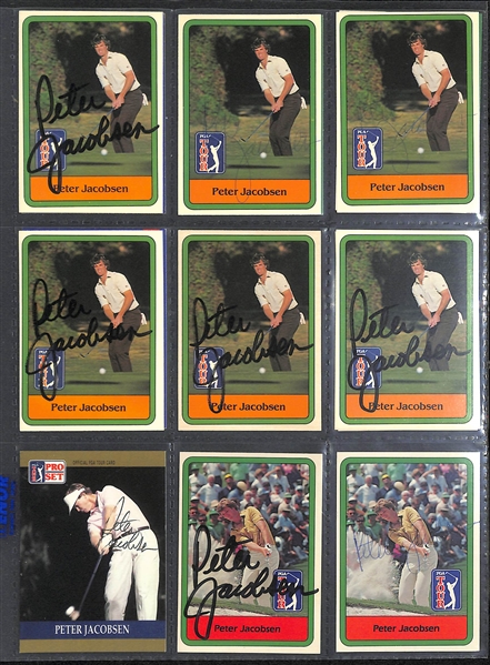 Lot of Over (390) Signed PGA Tour Golf Cards w/ (4) John Daly, (9) Fred Couples, (10) Hale Irwin, (12) Tom Kite, + (JSA Auction Letter)