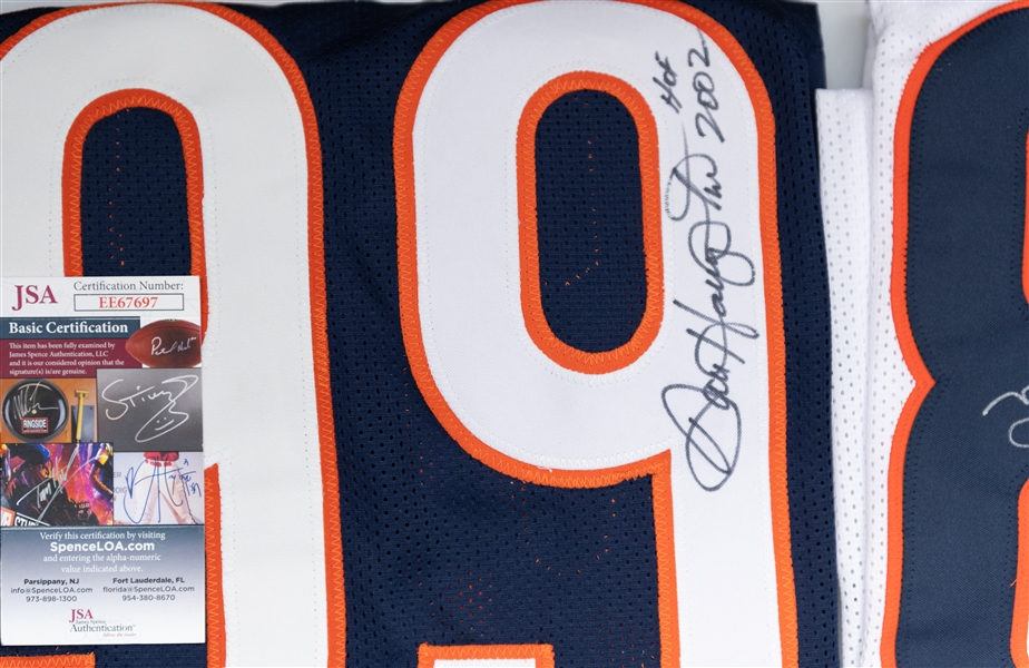 Lot of (3) Chicago Bears Signed Jerseys - Dick Butkus (BAS), Mike Ditka (JSA), Dan Hampton (JSA)