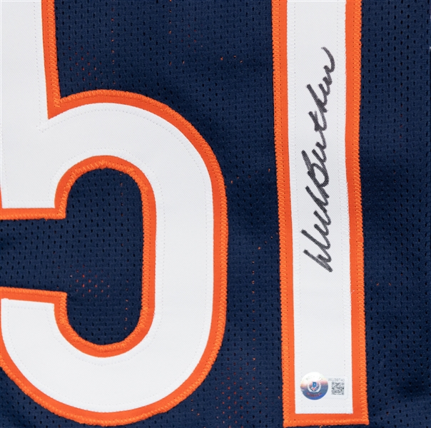 Lot of (3) Chicago Bears Signed Jerseys - Dick Butkus (BAS), Mike Ditka (JSA), Dan Hampton (JSA)