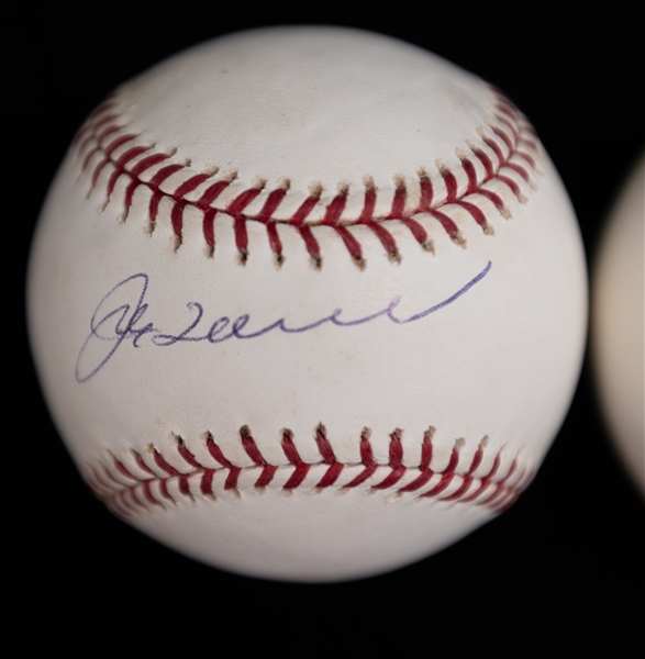 Lot of (2) Single Signed Baseballs - HOF Joe Torre & Don Zimmer  (JSA Auction Letter)