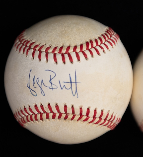 Lot of (3) HOF Player Signed Baseballs - Nolan Ryan, Paul Molitor, George Brett (JSA Auction Letter)