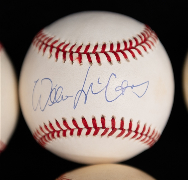 Lot of (6) Hall of Famer Autographed Baseballs - Snider/Killebrew/Aparicio/McCovey/Cepeda/B. Williams (JSA Auction Letter)