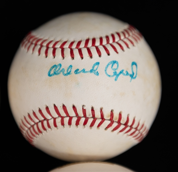 Lot of (6) Hall of Famer Autographed Baseballs - Snider/Killebrew/Aparicio/McCovey/Cepeda/B. Williams (JSA Auction Letter)