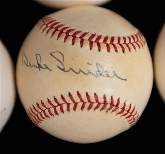 Lot of (6) Hall of Famer Autographed Baseballs - Snider/Killebrew/Aparicio/McCovey/Cepeda/B. Williams (JSA Auction Letter)