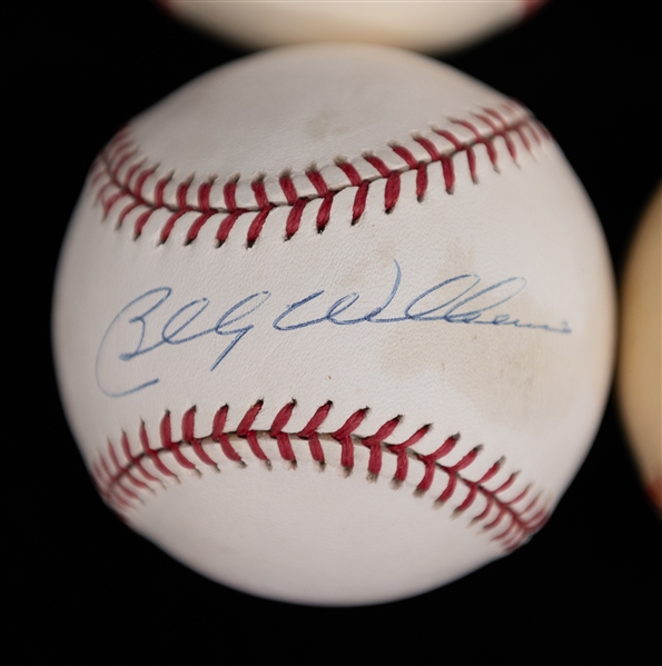 Lot of (6) Hall of Famer Autographed Baseballs - Snider/Killebrew/Aparicio/McCovey/Cepeda/B. Williams (JSA Auction Letter)