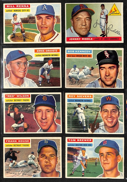 Lot of (44) 1955-1962 Topps & Post Baseball Cards w. 1962 Topps Yogi Berra