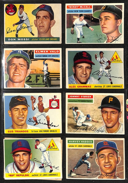 Lot of (44) 1955-1962 Topps & Post Baseball Cards w. 1962 Topps Yogi Berra