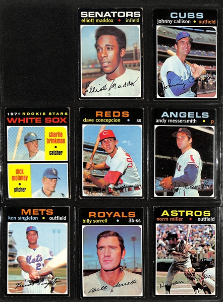 Lot of (300+) 1971 Topps Baseball Cards w. Pete Rose