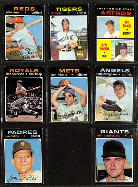 Lot of (300+) 1971 Topps Baseball Cards w. Pete Rose