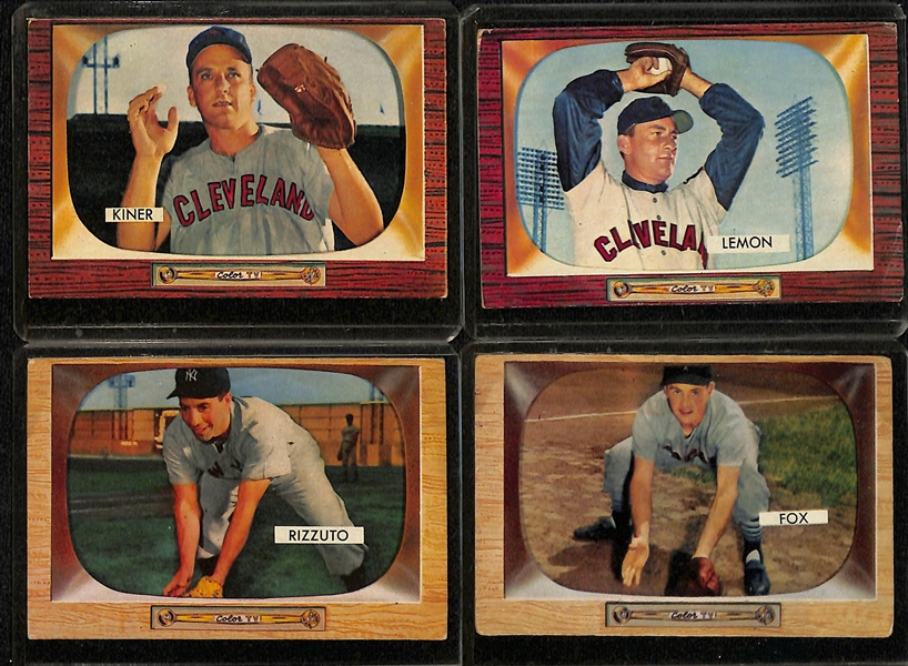 Lot of (120) 1953-1956 Bowman & Topps Baseball Cards w. 1954 Bowman Ralph Kiner