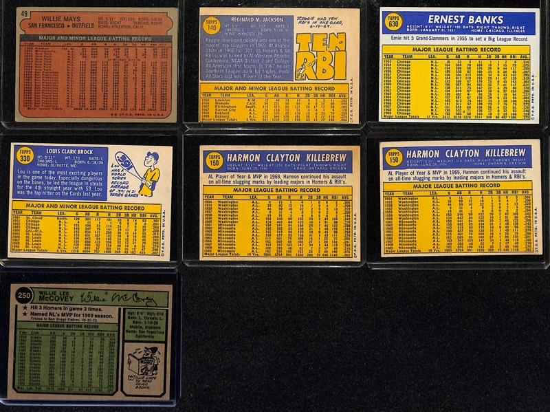  Lot of (100+) 1970-1975 Topps Baseball Cards w. 1972 Willie Mays