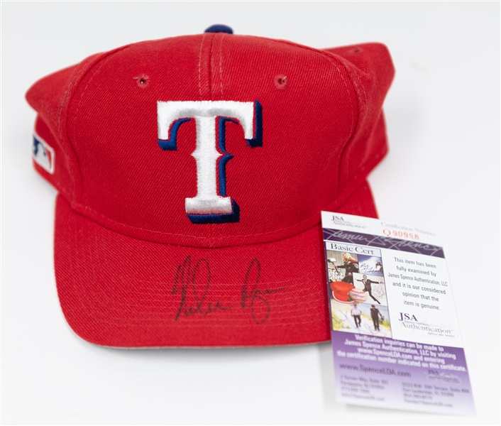 Nolan Ryan Signed Texas Rangers Baseball Hat (JSA COA)