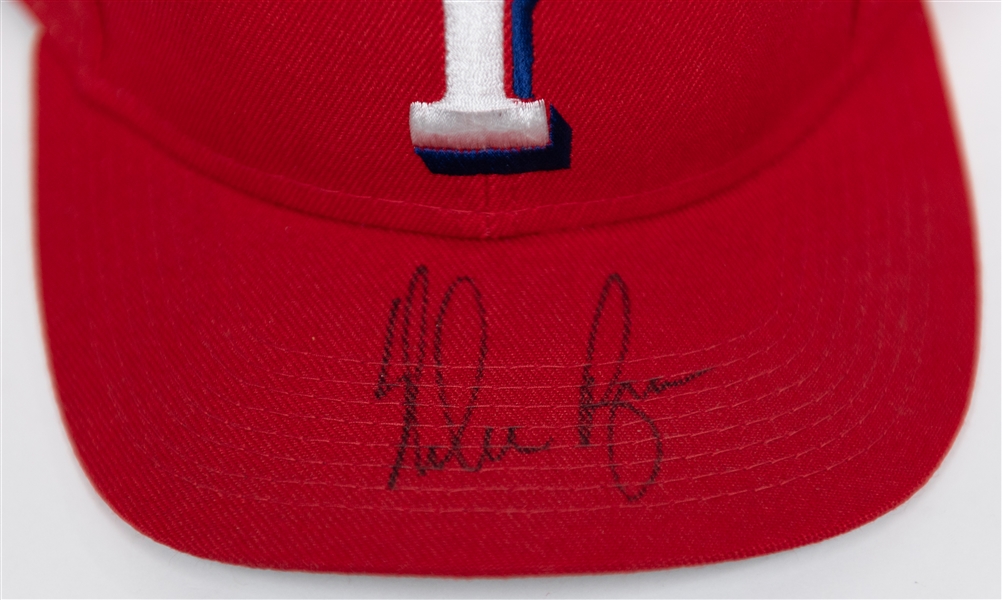 Nolan Ryan Signed Texas Rangers Baseball Hat (JSA COA)