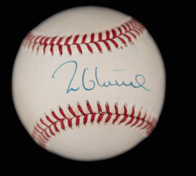 Lot of (2) Braves Hall of Famer Single Signed Baseballs - Tom Glavine & John Smolz (JSA Auction Letter)