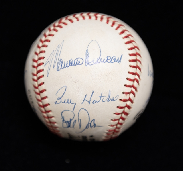 Lot of (4) Multi-Signed Baseballs w. HOF Pitchers Signed Baseball (JSA Auction Letter)