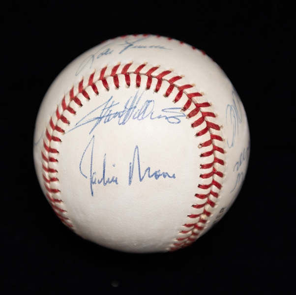 Lot of (4) Multi-Signed Baseballs w. HOF Pitchers Signed Baseball (JSA Auction Letter)