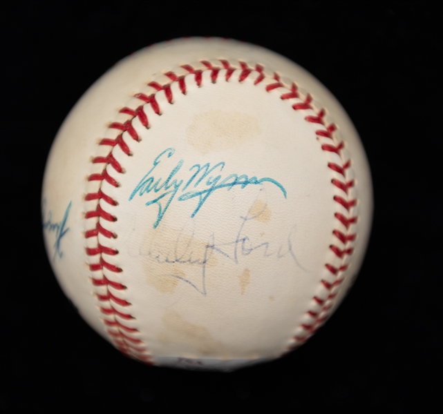 Lot of (4) Multi-Signed Baseballs w. HOF Pitchers Signed Baseball (JSA Auction Letter)