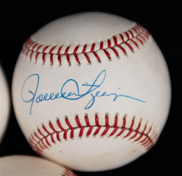 Lot of (5) Hall of Famer Single Signed Baseballs w. Gossage/Fingers/Hunter/Perez/Morgan (JSA Auction Letter)