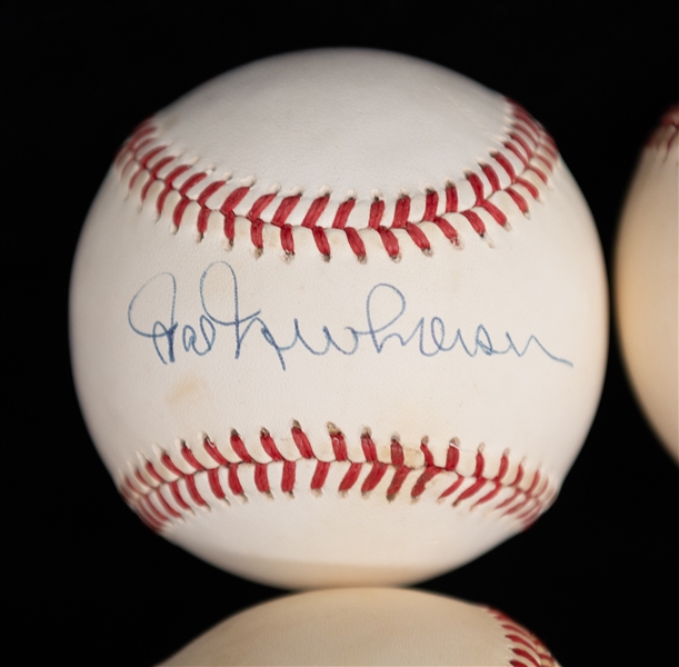 Lot of (6) Hall of Famer Single Signed Baseballs w. Drysdale/Lopez/Boudreau/Newhouser/Jenkins (JSA)/Morris (JSA Auction Letter)